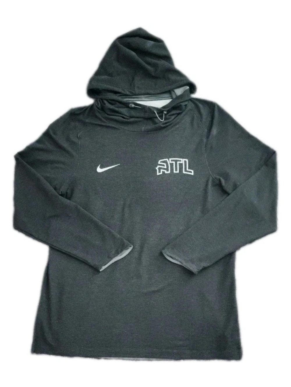 Nike NBA Atlanta Hawks Travel Player Issued Cowl Neck Hoodie Charcoal Men’s XL